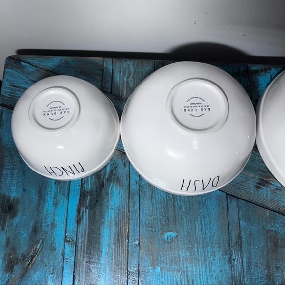 Rae Dunn Ceramic Mixing Bowl Set Nesting Bowls - Picture 6 of 6